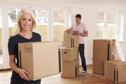 Reusable furniture and donations prepared for charity collection