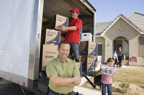Organized office relocation supplies ready for commercial moves in Queenspark