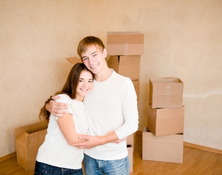 House movers handling a flat move in Queens Park