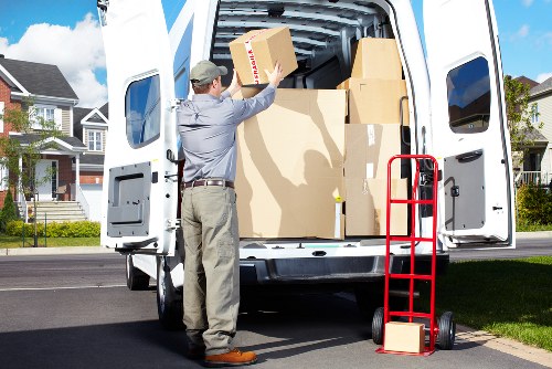 Waste removal and compliant disposal loading scene