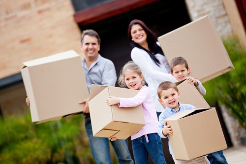 Retail stock and furniture being prepared for a Queenspark business move
